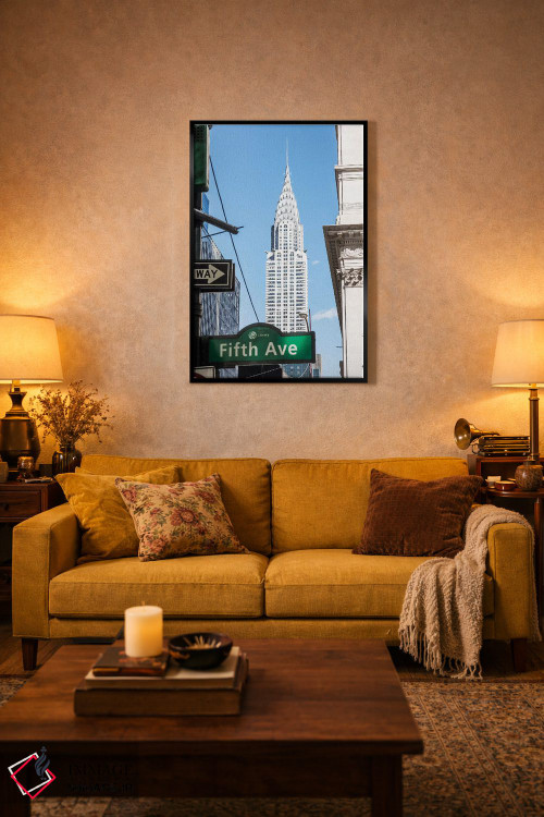 تابلو دکوراتیو New York City,ساختمان کرایسلر، نیویورک اثر ماتئو کولومبو - D2B