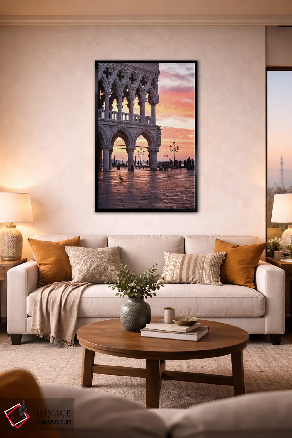 تابلو دکوراتیو Venice I,کاخ داژ، ونیز I اثر ماتئو کولومبو - D2B