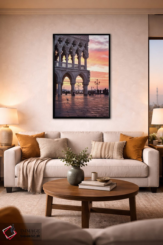 تابلو دکوراتیو Venice I,کاخ داژ، ونیز I اثر ماتئو کولومبو - D2B