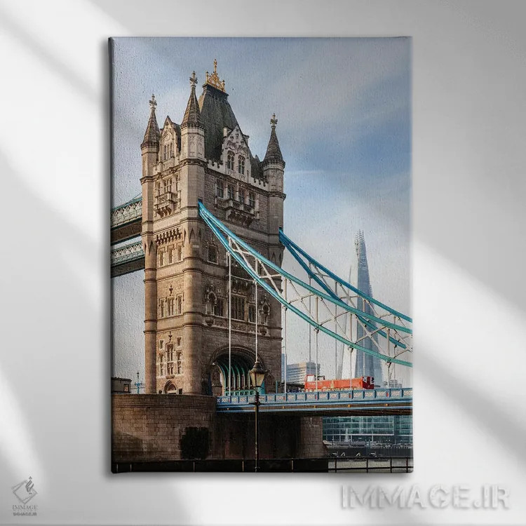 تابلو دکوراتیو London, UK II,پل تاور، لندن، انگلیس II اثر ماتئو کولومبو - نمای روبهرو روی دیوار