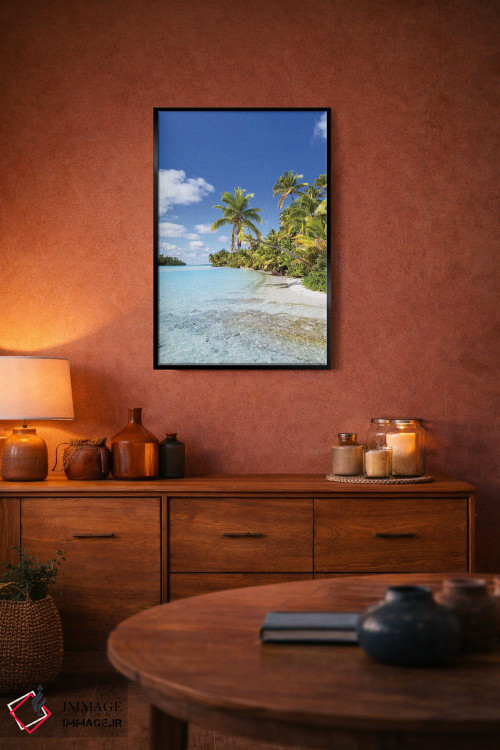 تابلو دکوراتیو Cook Islands,ساحل رویایی در جزیره وان فوت، جزایر کوک اثر ماتئو کولومبو - D6B