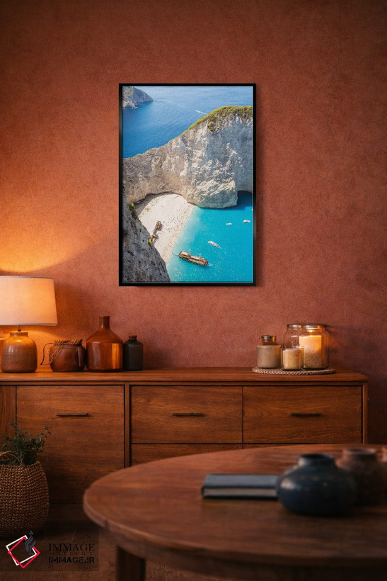 تابلو دکوراتیو Zakynthos, Greece,ساحل کشتی شکسته، زاکینتوس، یونان اثر ماتئو کولومبو - D5B