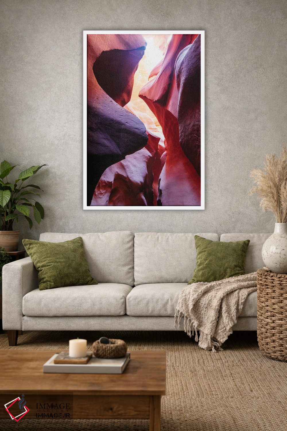 تابلو دکوراتیو Antelope Canyon,صخره های سرخ، آنتلوپ کنیون اثر ماتئو کولومبو - D1W