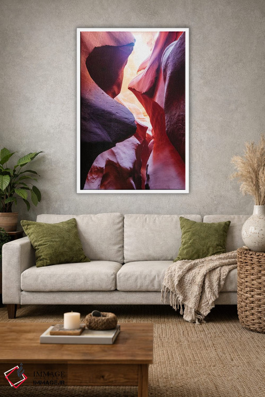 تابلو دکوراتیو Antelope Canyon,صخره های سرخ، آنتلوپ کنیون اثر ماتئو کولومبو - D1W