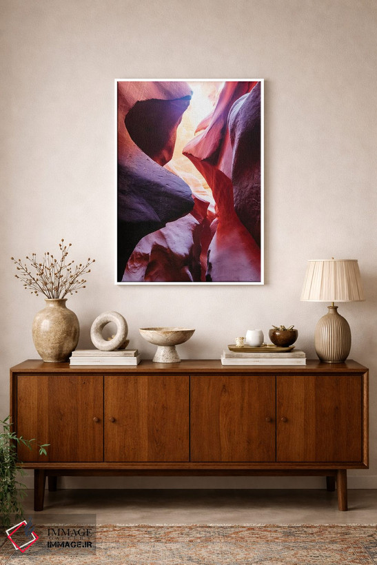 تابلو دکوراتیو Antelope Canyon,صخره های سرخ، آنتلوپ کنیون اثر ماتئو کولومبو - D2W