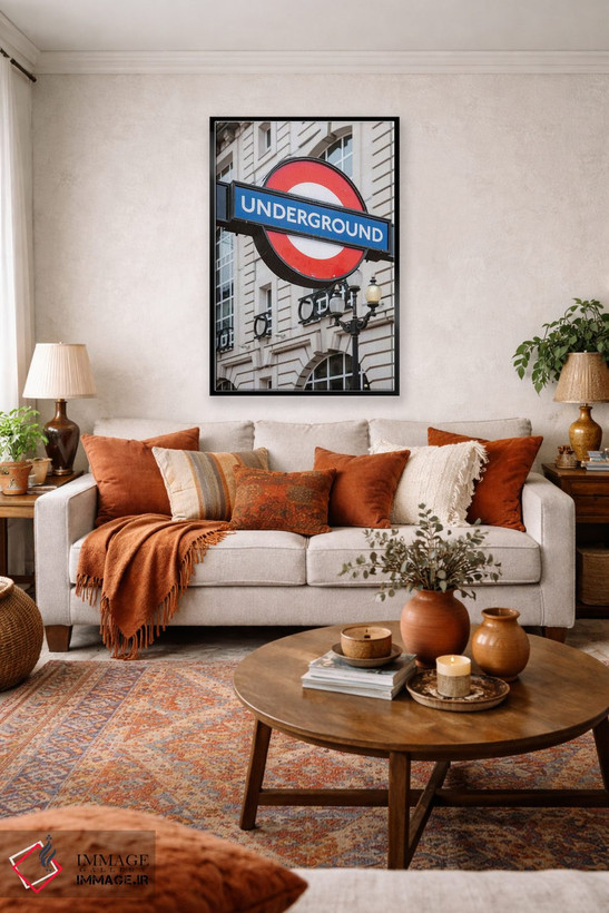 تابلو دکوراتیو London, UK,مترو لندن، انگلیس اثر ماتئو کولومبو - D4B