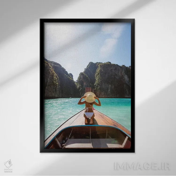 تابلو دکوراتیو Thailand,زندگی جزیره ای، تایلند اثر ماتئو کولومبو - نمای قابدار مشکی