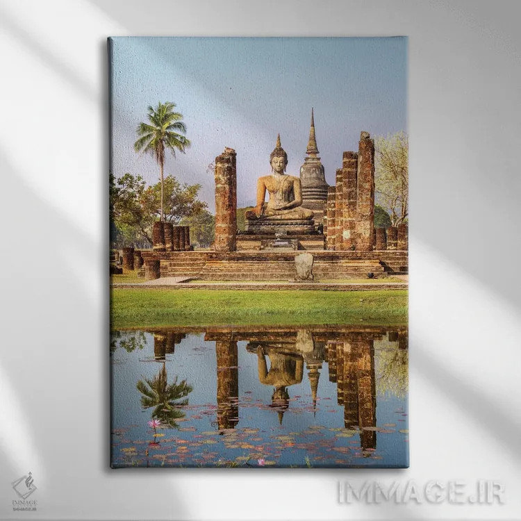 تابلو دکوراتیو Wat Mahathat, Sukhothai Historical Park, Kingdom Of Thail… اثر ماتئو کولومبو - نمای روبهرو روی دیوار