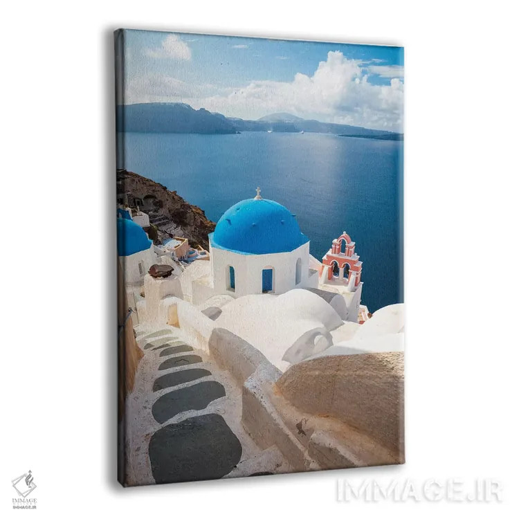 تابلو دکوراتیو Santorini,اویا، سانتورینی اثر ماتئو کولومبو - نمای پرسپکتیو محصول