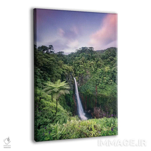 تابلو دکوراتیو Costa Rica,آبشار هنگام غروب، کاستاریکا اثر ماتئو کولومبو - نمای پرسپکتیو محصول