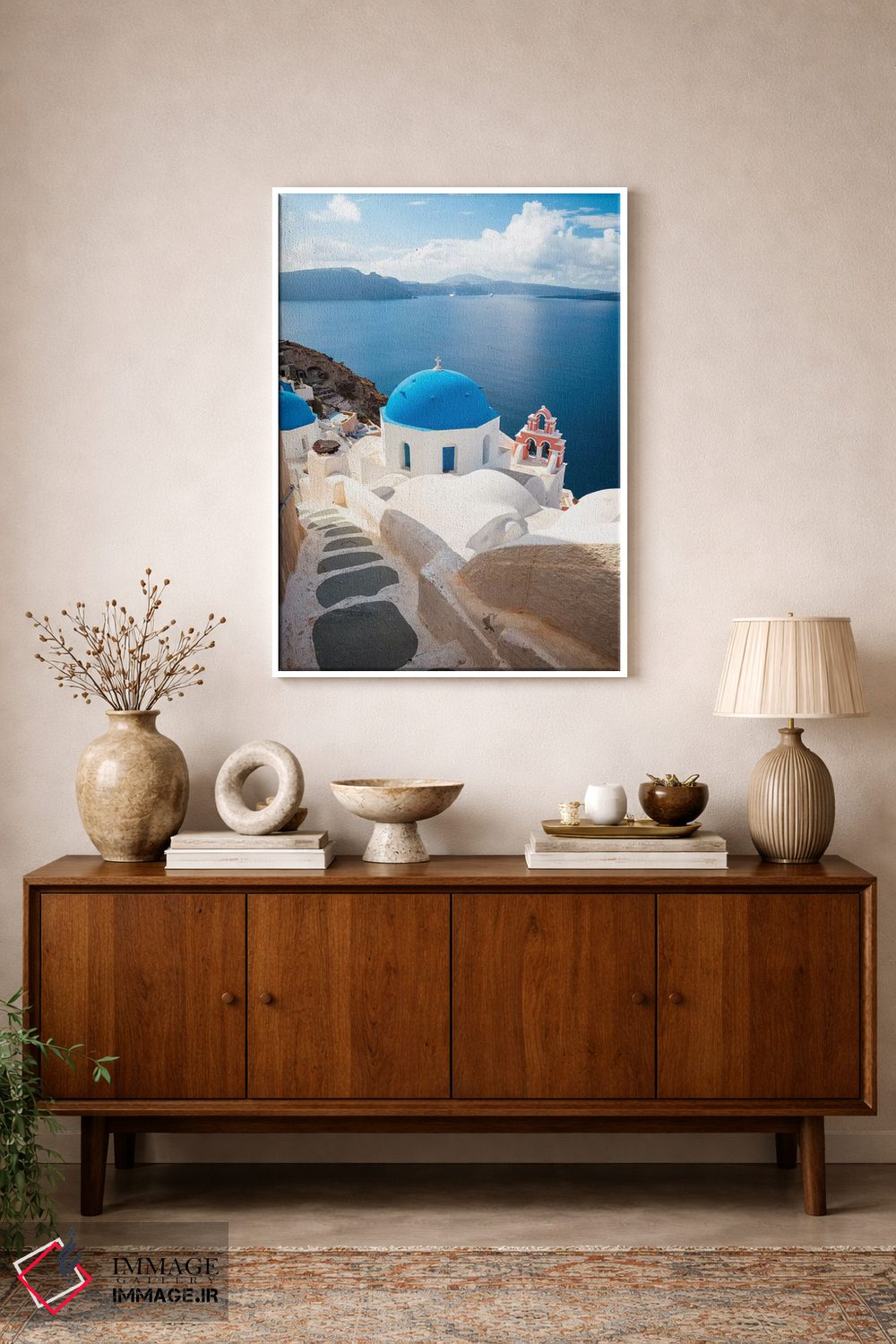 تابلو دکوراتیو Santorini,اویا، سانتورینی اثر ماتئو کولومبو - D1W