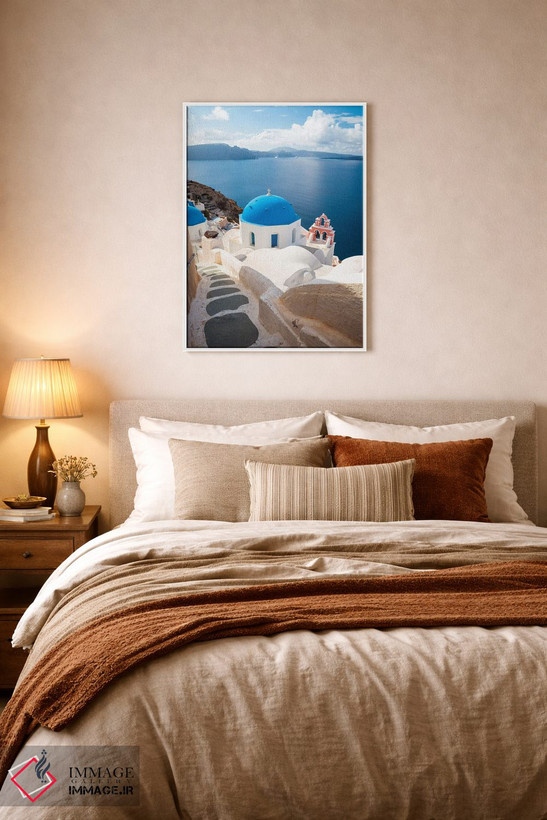 تابلو دکوراتیو Santorini,اویا، سانتورینی اثر ماتئو کولومبو - D5W