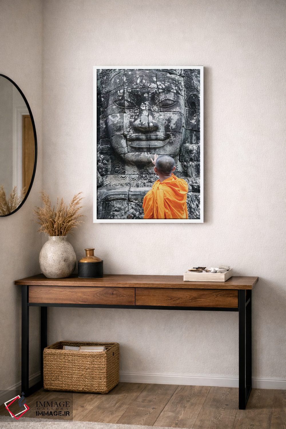 تابلو دکوراتیو Angkor Wat I,راهب، انگکور وات I اثر ماتئو کولومبو - D3W