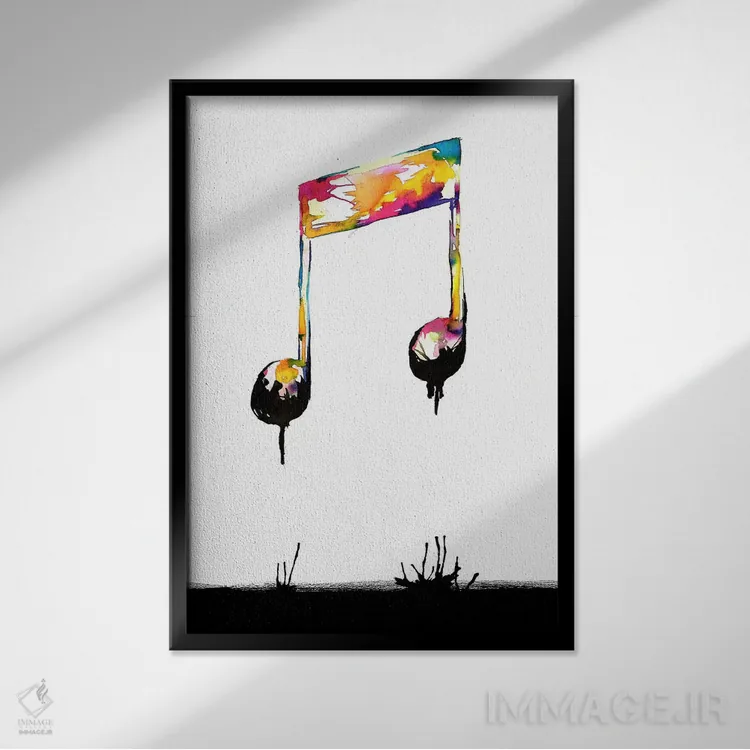تابلو دکوراتیو احساسات پشت تاریکی اثر توبیاس فونسه کا - نمای قابدار مشکی