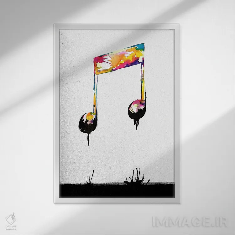 تابلو دکوراتیو احساسات پشت تاریکی اثر توبیاس فونسه کا - نمای قابدار سفید