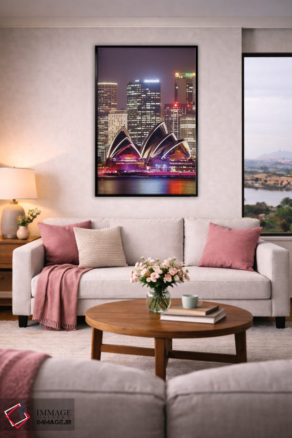 تابلو دکوراتیو Sydney, New South Wales, Australia,اپرای سیدنی در شب، سید… اثر ماتئو کولومبو - D4B