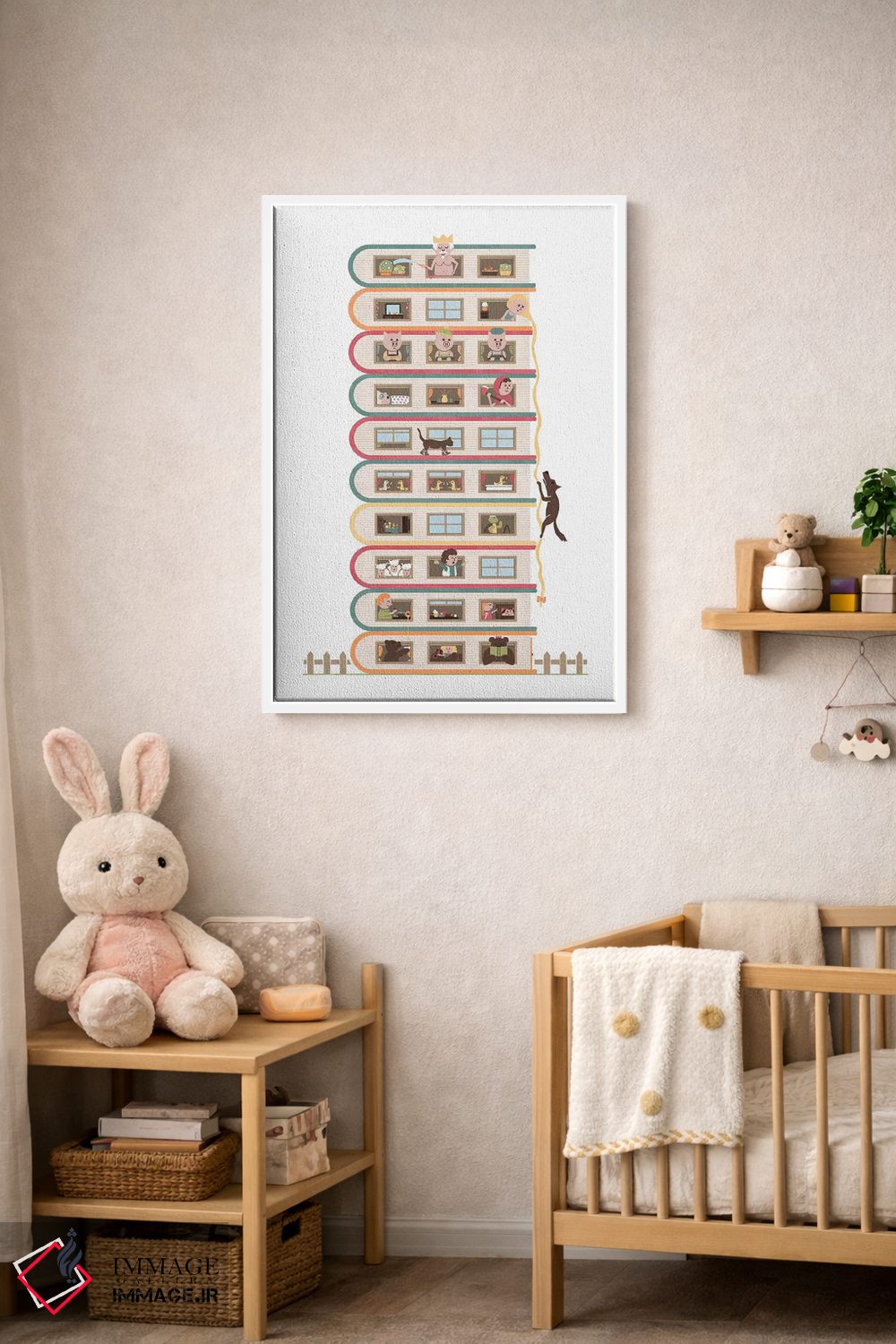 تابلو دکوراتیو ده طبقه ارتفاع اثر هندزآف مای دایناسور - D3W