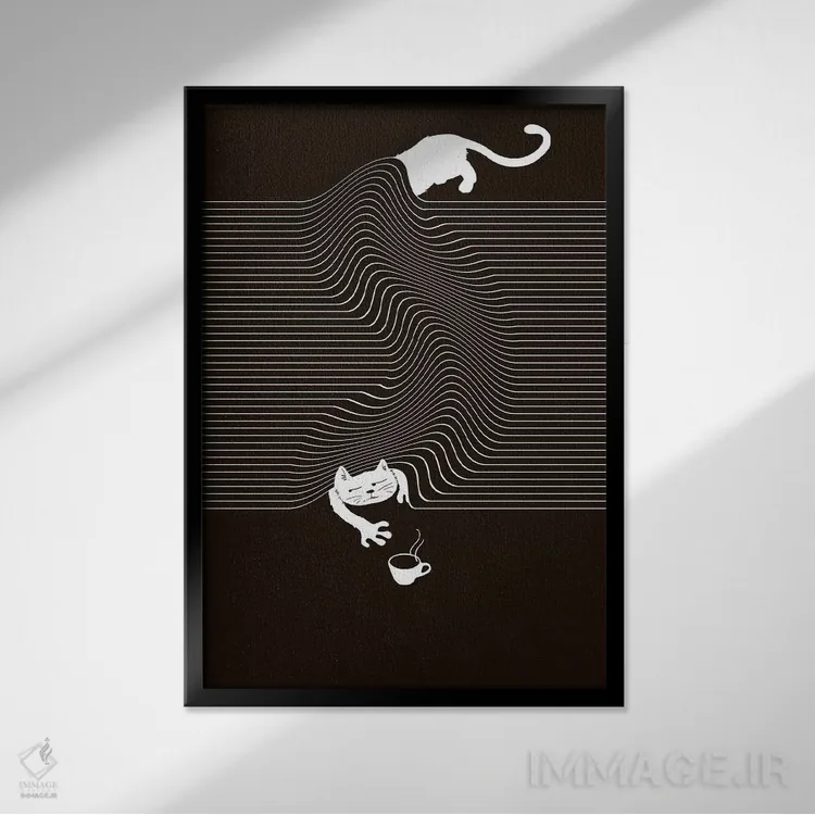 تابلو دکوراتیو نیاز دارم اثر توبیاس فونسه کا - نمای قابدار مشکی