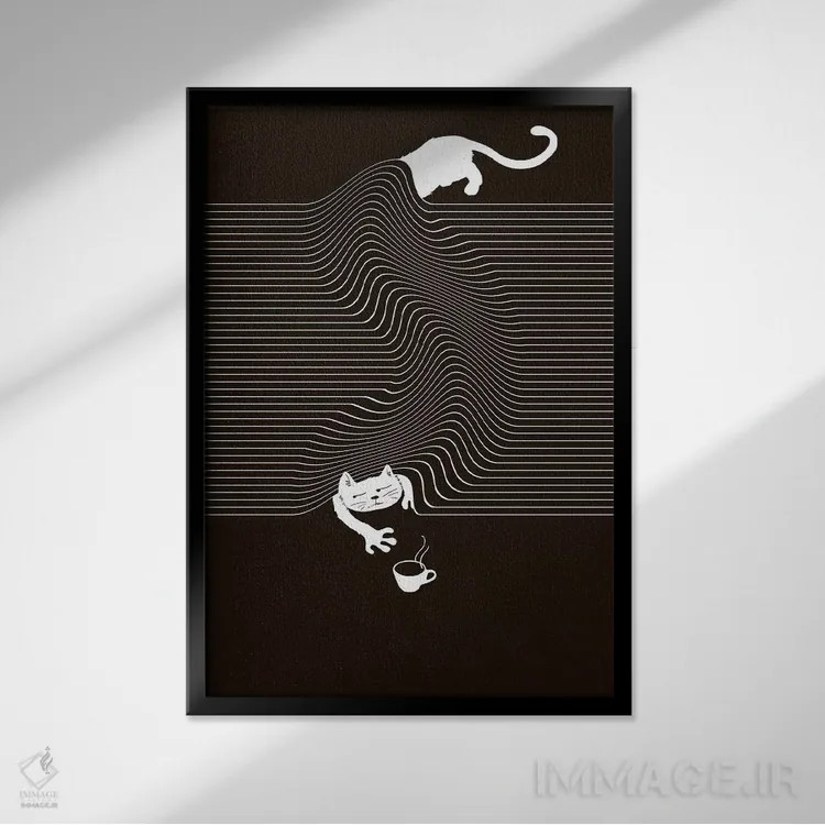 تابلو دکوراتیو نیاز دارم اثر توبیاس فونسه کا - نمای قابدار مشکی