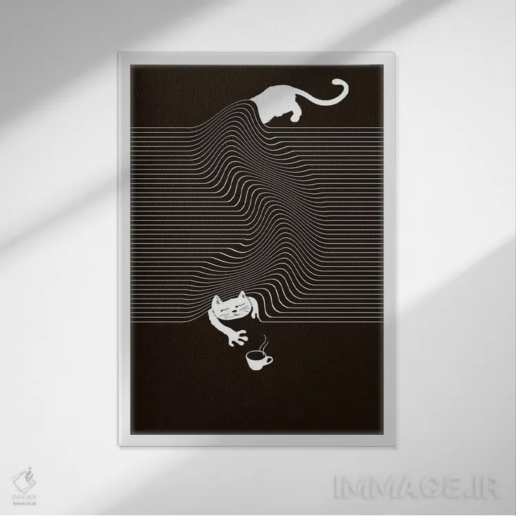 تابلو دکوراتیو نیاز دارم اثر توبیاس فونسه کا - نمای قابدار سفید