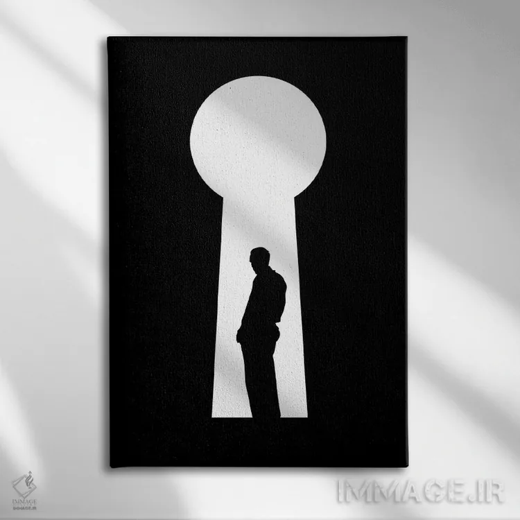 تابلو دکوراتیو راز اثر توبیاس فونسه کا - نمای روبهرو روی دیوار