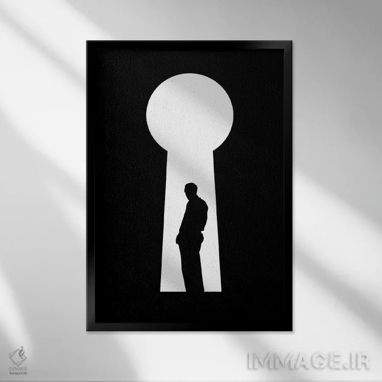 تابلو دکوراتیو راز اثر توبیاس فونسه کا - نمای قابدار مشکی