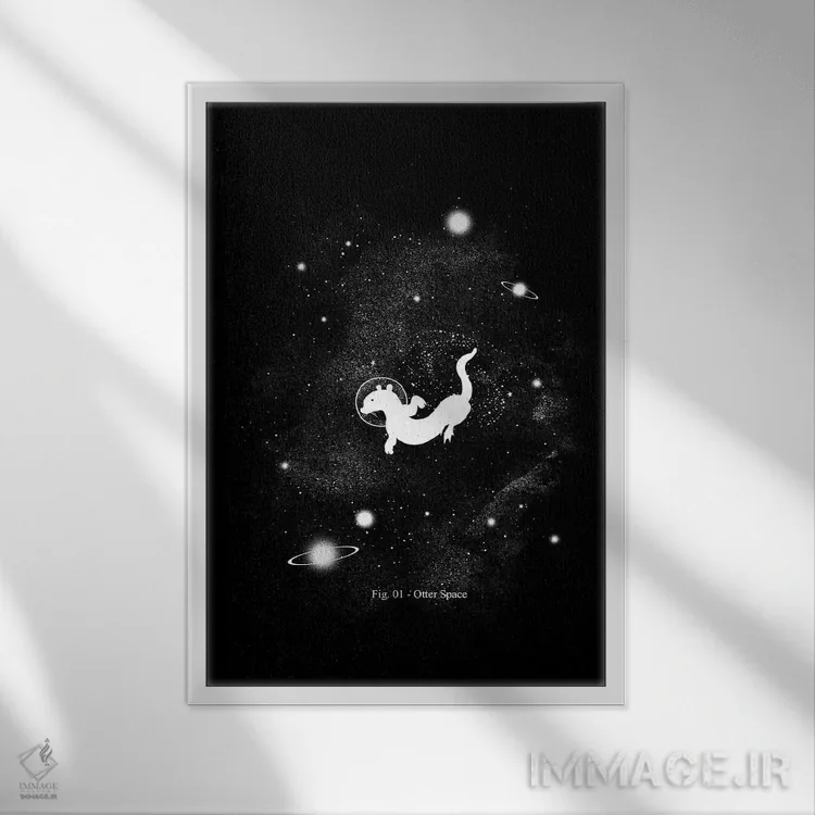 تابلو دکوراتیو فضای شنگ اثر توبیاس فونسه کا - نمای قابدار سفید