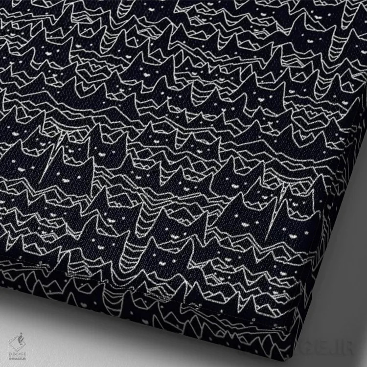 تابلو دکوراتیو موج گربه ها اثر توبیاس فونسه کا - نمای نزدیک بافت بوم