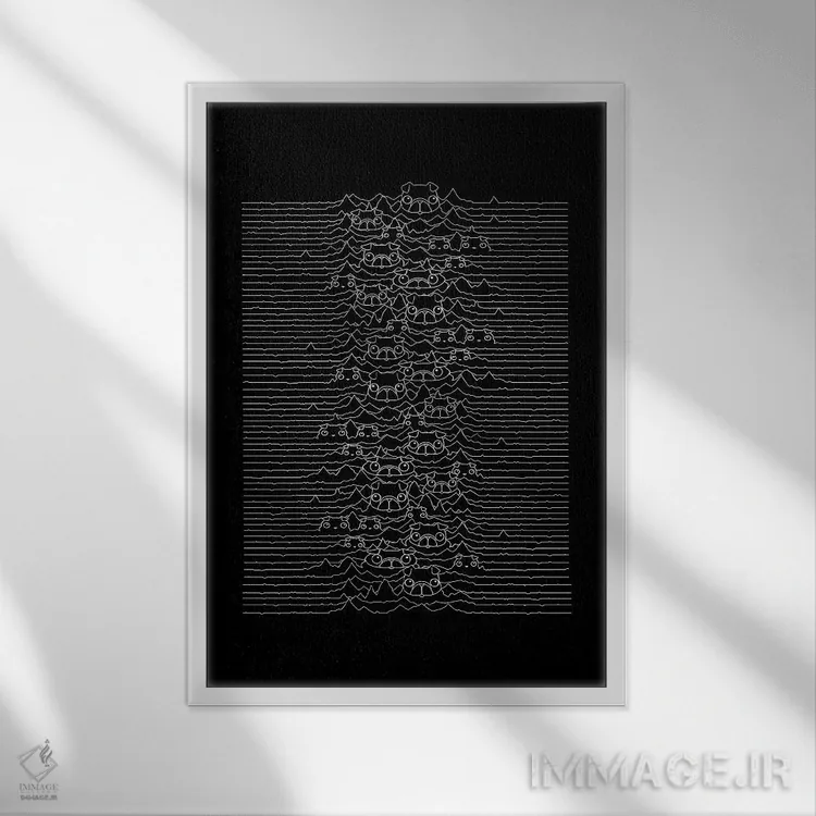 تابلو دکوراتیو پاب تقسیم اثر توبیاس فونسه کا - نمای قابدار سفید
