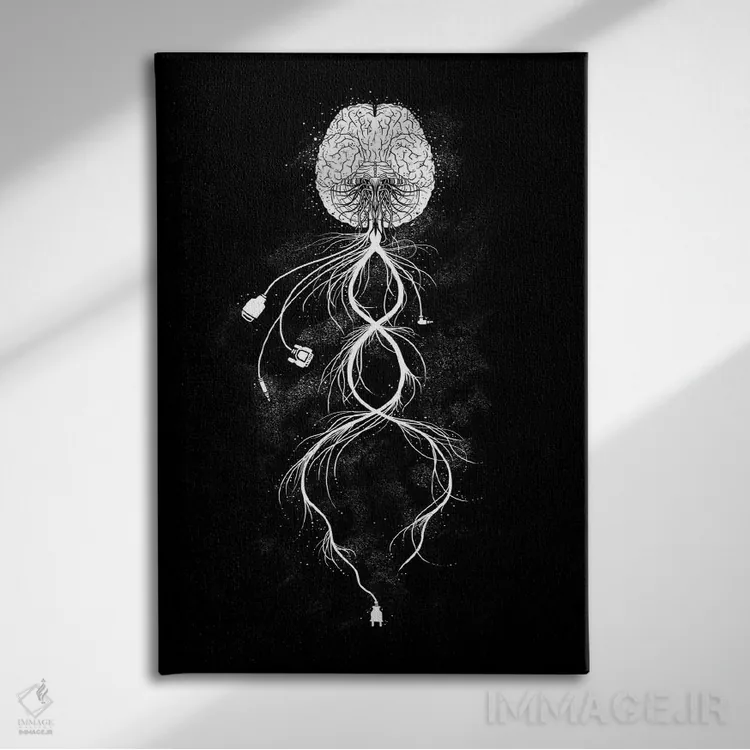 تابلو دکوراتیو ارتباط اثر توبیاس فونسه کا - نمای روبهرو روی دیوار