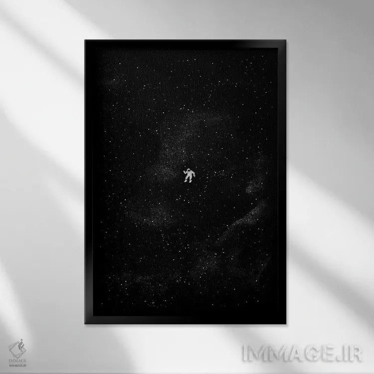 تابلو دکوراتیو جاذبه اثر توبیاس فونسه کا - نمای قابدار مشکی