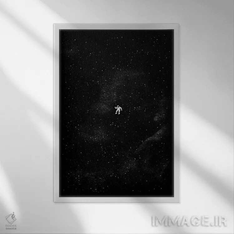 تابلو دکوراتیو جاذبه اثر توبیاس فونسه کا - نمای قابدار سفید