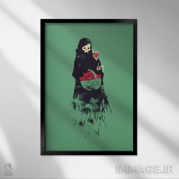 تابلو دکوراتیو این یک تله است اثر توبیاس فونسه کا - نمای قابدار مشکی