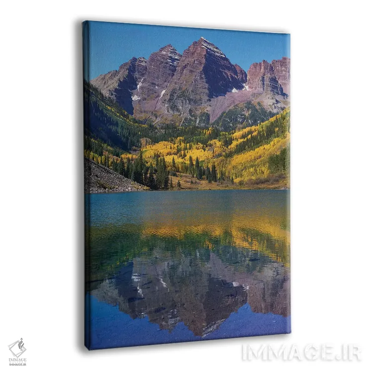 تابلو دکوراتیو Maroon Lake, Colorado,مارون بلز، دریاچه مارون، کلرادو اثر تیم فیتزهریس - نمای پرسپکتیو محصول