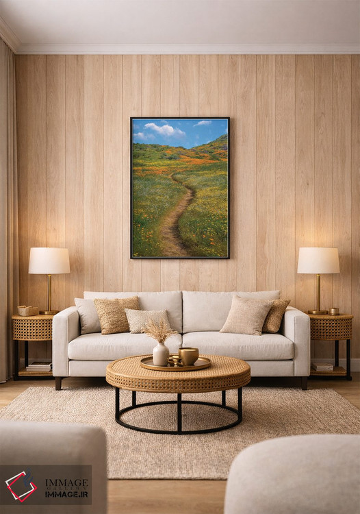 تابلو دکوراتیو Desert Bluebell And Wildflower Spring Bloom, Diamond Valle… اثر تیم فیتزهریس - D1B