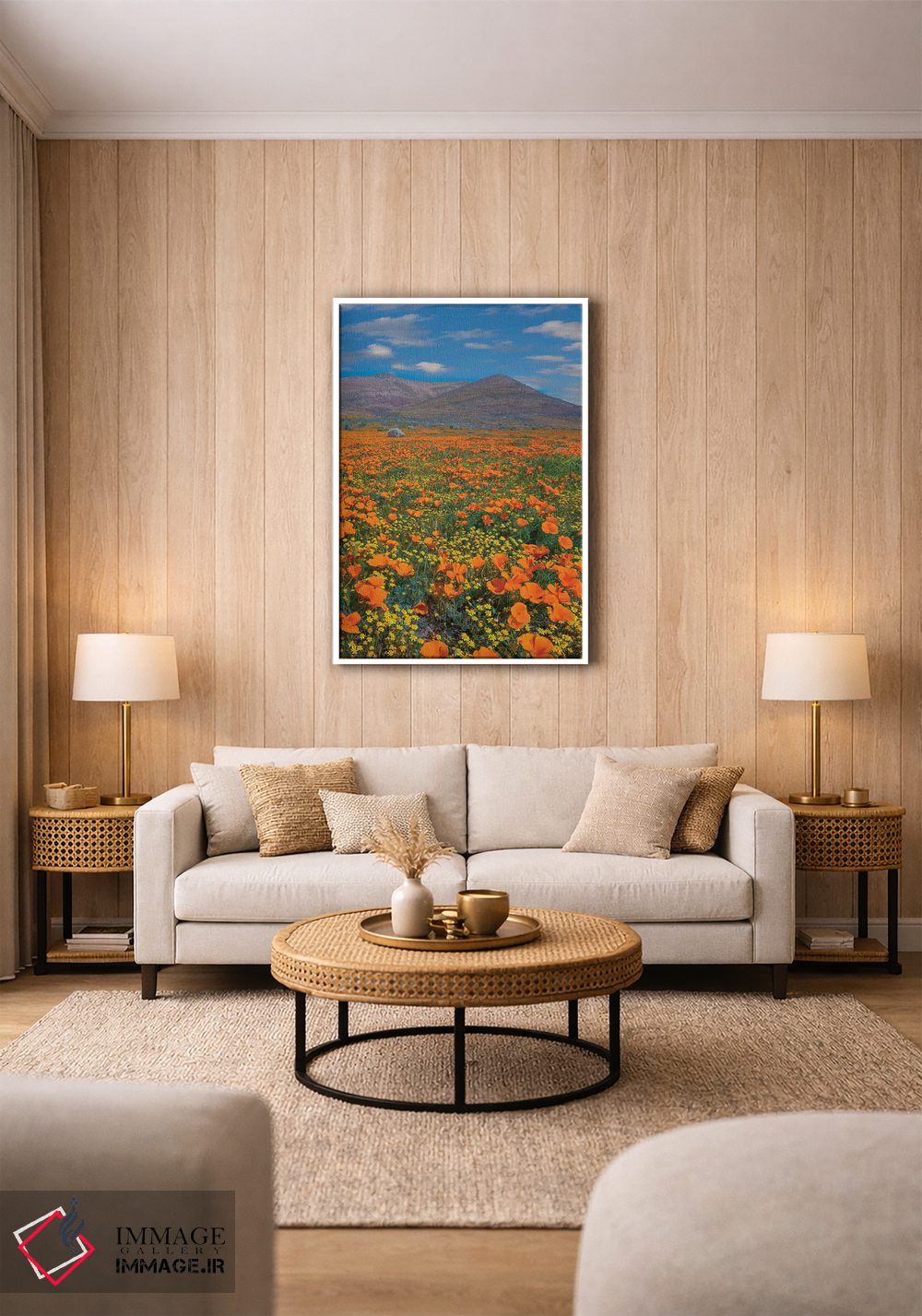 تابلو دکوراتیو Superbloom, Antelope Valley, California,شقایق کالیفرنیا، ف… اثر تیم فیتزهریس - D1W