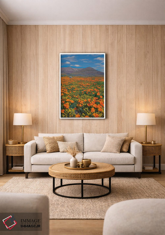 تابلو دکوراتیو Superbloom, Antelope Valley, California,شقایق کالیفرنیا، ف… اثر تیم فیتزهریس - D1W