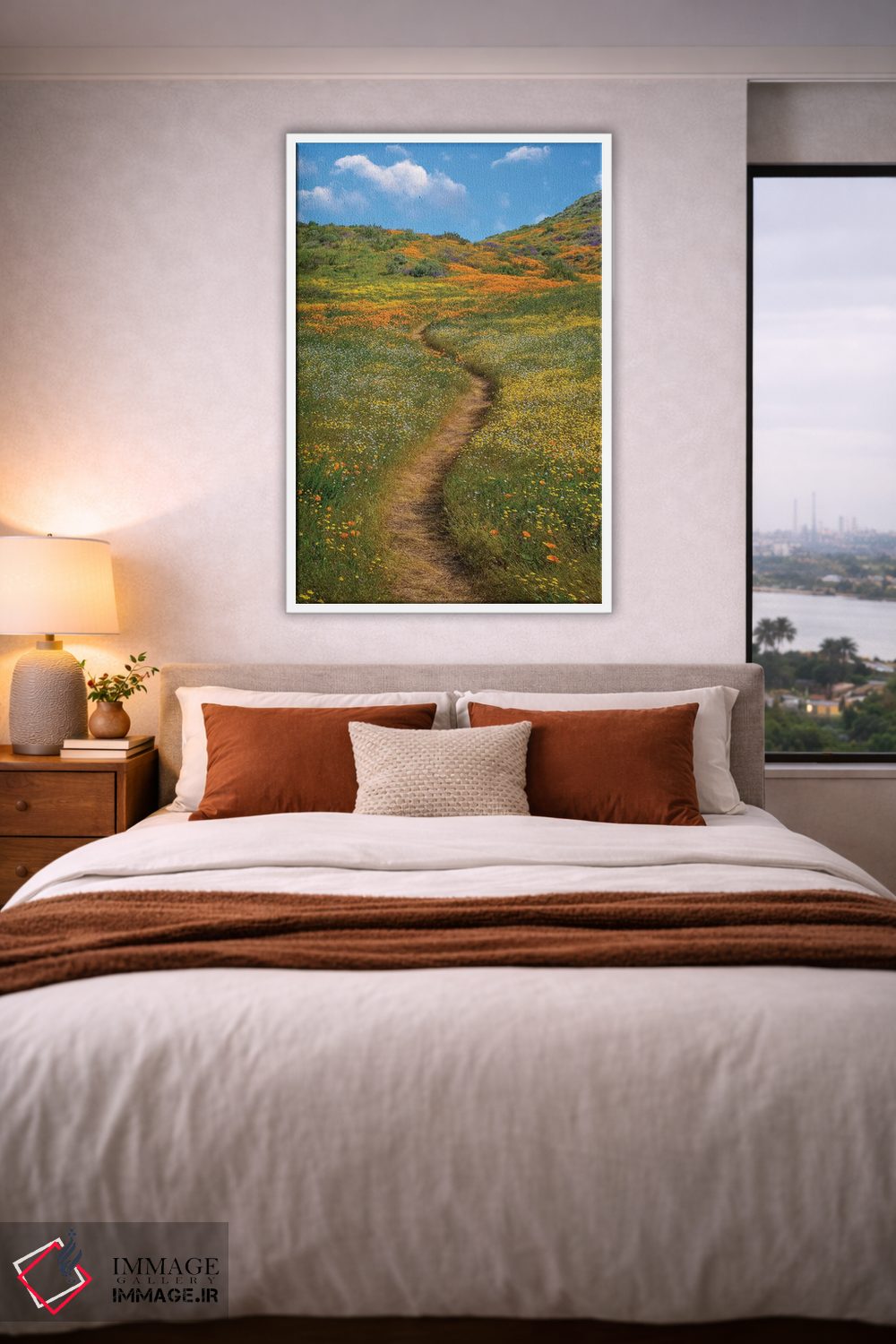 تابلو دکوراتیو Desert Bluebell And Wildflower Spring Bloom, Diamond Valle… اثر تیم فیتزهریس - D4W