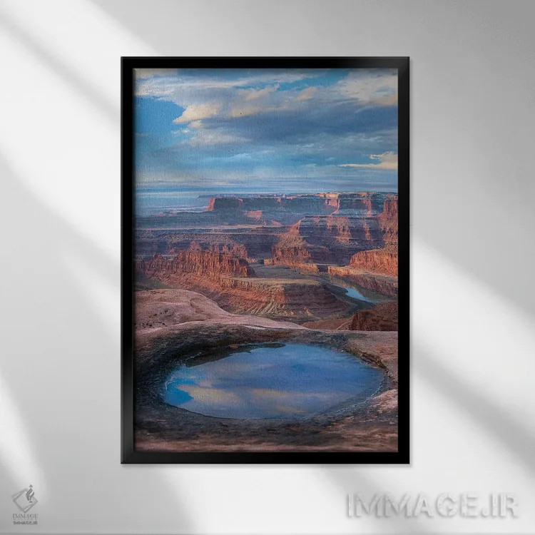 تابلو دکوراتیو Canyonlands National Park, Utah,حوضچه در ددهورس پوینت، پار… اثر تیم فیتزهریس - نمای قابدار مشکی
