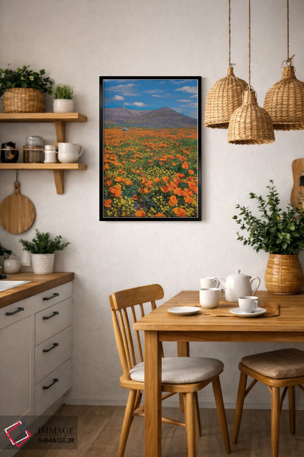 تابلو دکوراتیو Superbloom, Antelope Valley, California,شقایق کالیفرنیا، ف… اثر تیم فیتزهریس - D5B