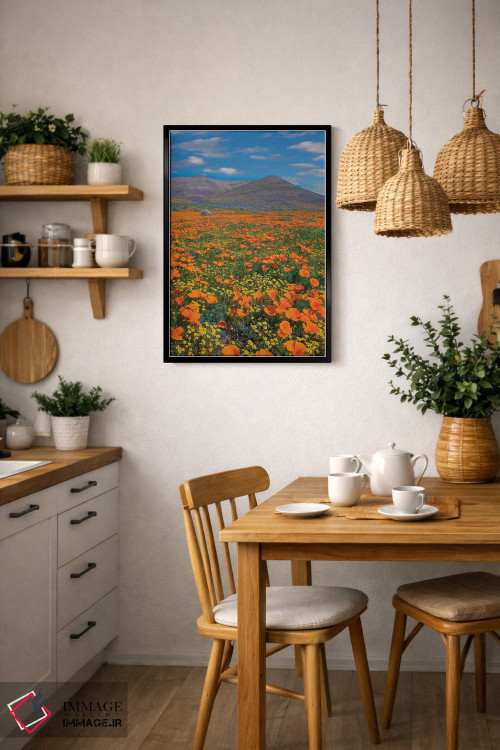 تابلو دکوراتیو Superbloom, Antelope Valley, California,شقایق کالیفرنیا، ف… اثر تیم فیتزهریس - D5B