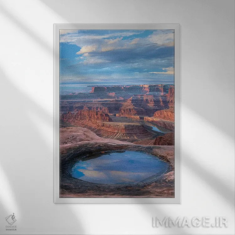 تابلو دکوراتیو Canyonlands National Park, Utah,حوضچه در ددهورس پوینت، پار… اثر تیم فیتزهریس - نمای قابدار سفید