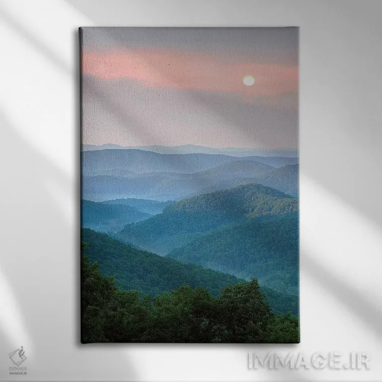 تابلو دکوراتیو North Carolina,طلوع بر فراز جنگل ملی پیسگاه، کارولینای شما… اثر تیم فیتزهریس - نمای روبهرو روی دیوار
