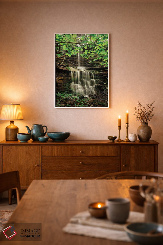 تابلو دکوراتیو Buffalo River Trail, Arkansas,آبشار پرلی کریک، مسیر رودخان… اثر تیم فیتزهریس - D4W