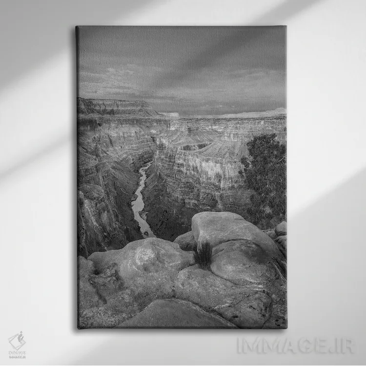 تابلو دکوراتیو Grand Canyon, Arizona,رود کلرادو از چشم انداز توروویپ، گرن… اثر تیم فیتزهریس - نمای روبهرو روی دیوار