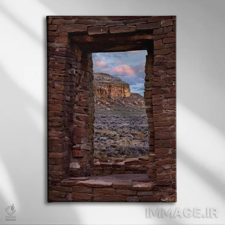 تابلو دکوراتیو Pueblo Del Arroyo, Chaco Culture National Historical Park… اثر تیم فیتزهریس - نمای روبهرو روی دیوار