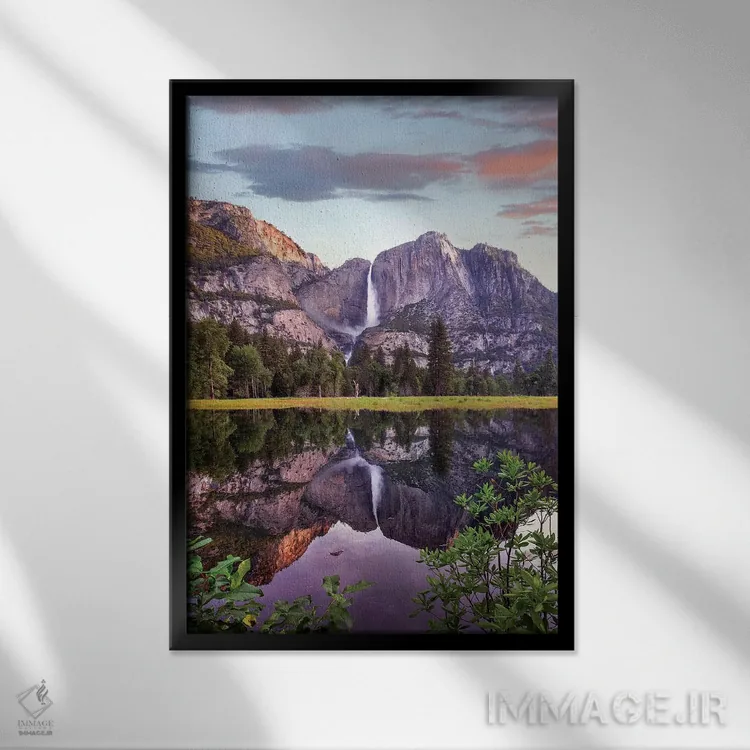 تابلو دکوراتیو Yosemite Valley, Yosemite National Park, California,انعکاس… اثر تیم فیتزهریس - نمای قابدار مشکی