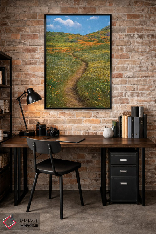 تابلو دکوراتیو Desert Bluebell And Wildflower Spring Bloom, Diamond Valle… اثر تیم فیتزهریس - D5B