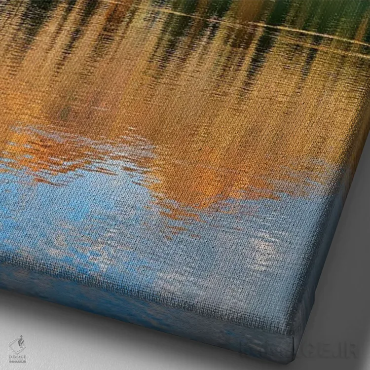 تابلو دکوراتیو Lost Lake Slough, Colorado,رنج روبی، سد مردابی لیک لاست، ک… اثر تیم فیتزهریس - نمای نزدیک بافت بوم