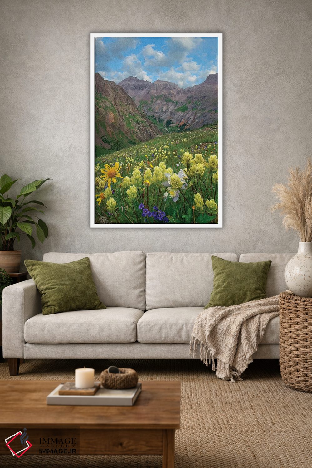 تابلو دکوراتیو Governor Basin, Colorado,گل پینت براش، حوضه گاورنر، کلرادو اثر تیم فیتزهریس - D1W